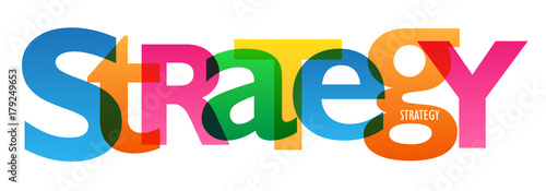 "STRATEGY" Vector Letters Banner