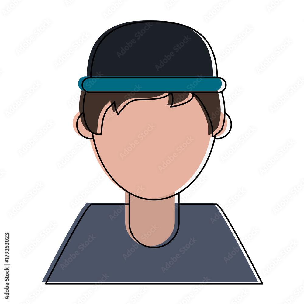 Man faceless avatar icon vector illustration graphic design Man faceless avatar icon vector illustration graphic design