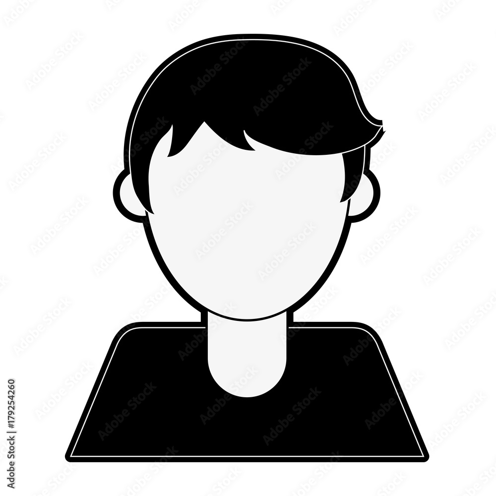Man faceless avatar icon vector illustration graphic design Man faceless avatar icon vector illustration graphic design