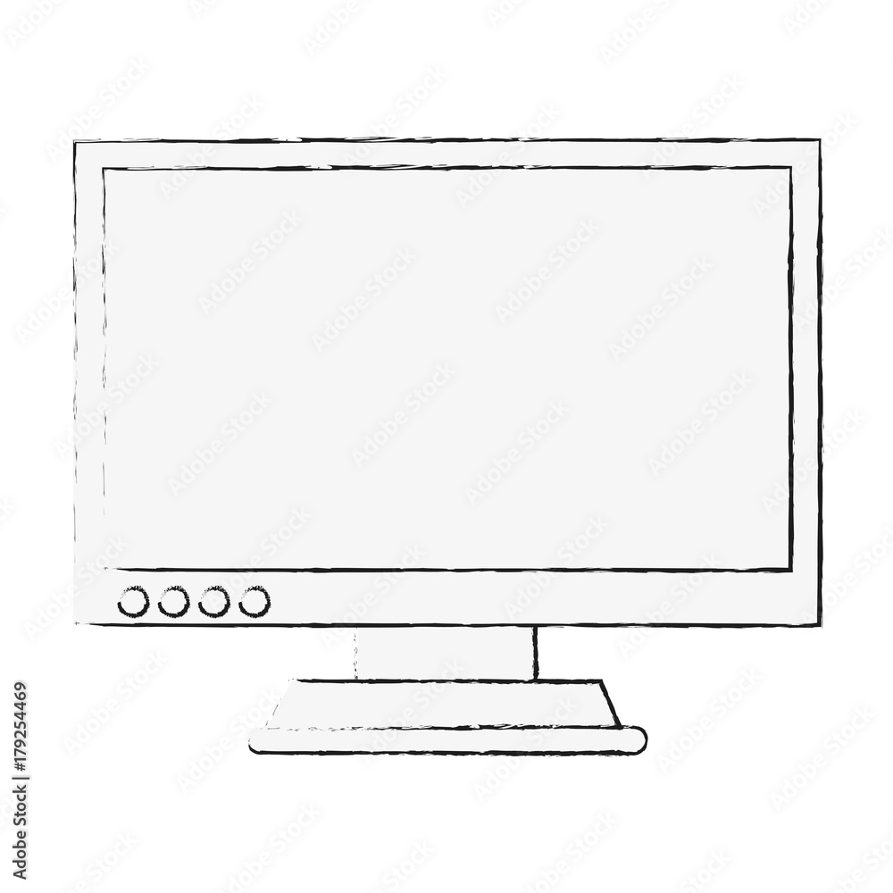 Computer screen monitor icon vector illustration graphic design Computer screen monitor icon vector illustration graphic design