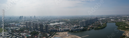 Panorama in city