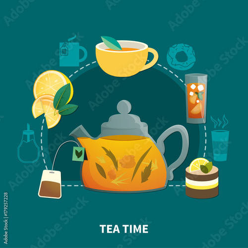 Tea Time Flat Composition