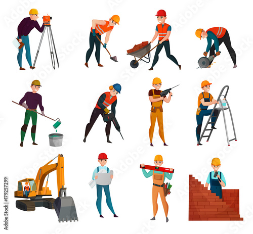 Construction Workers Set