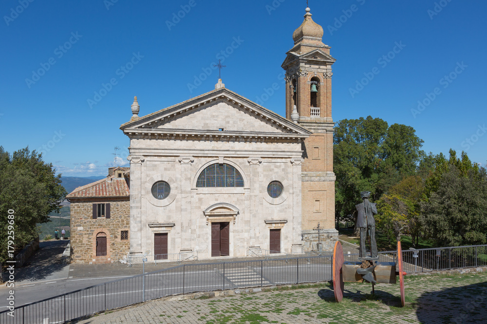 Church of the Madonna del Soccorso in Montalcino, Tuscany, Italy.