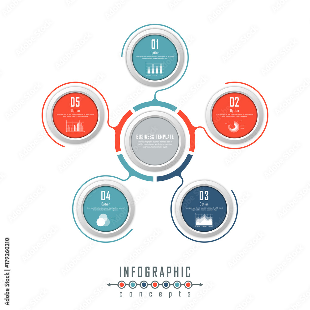 Fototapeta premium Vector timeline infographics template for chart, diagram, web design, presentation, workflow layout