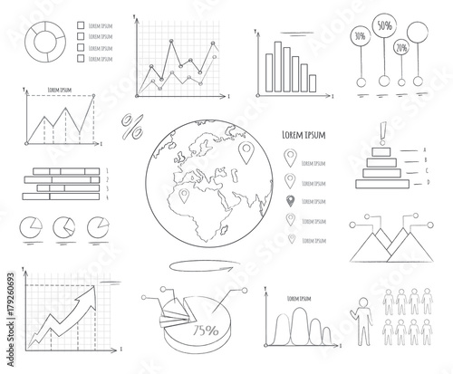 Graphics and Charts Black and White Templates