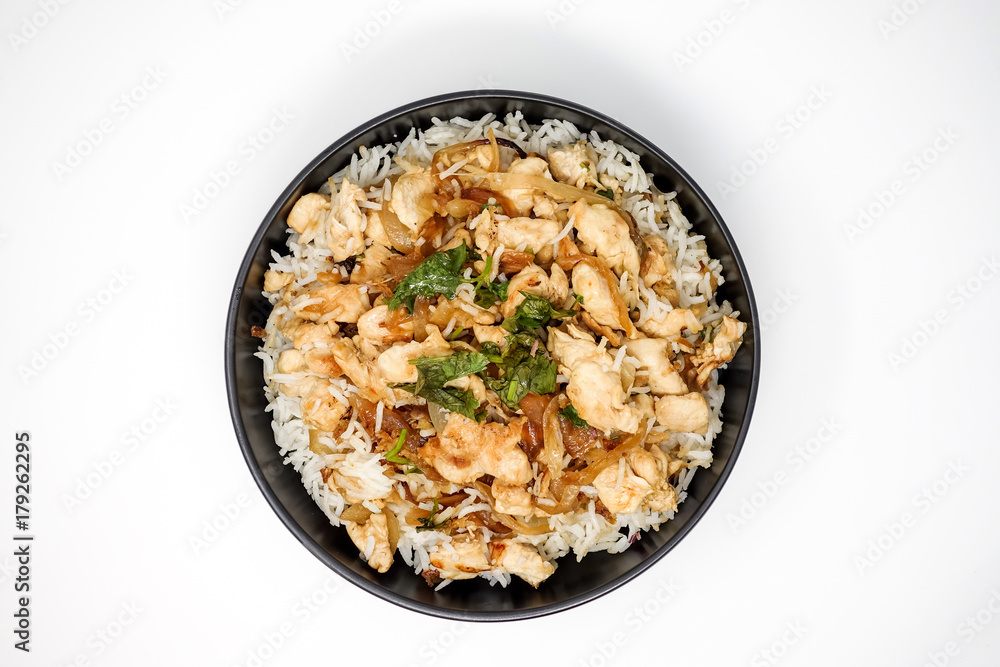 Homemade Chinese fried rice with vegetables Homemade Chinese fried rice with vegetables
