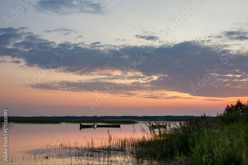 Sunrise on lake