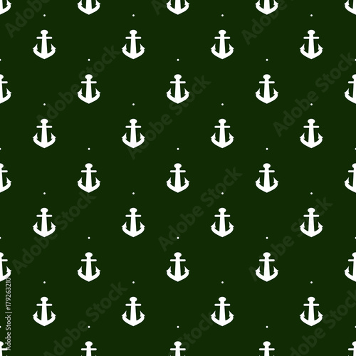 Anchor seamless pattern. Vector