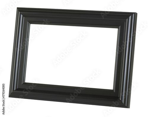 Fotografi A black picture frame tilted