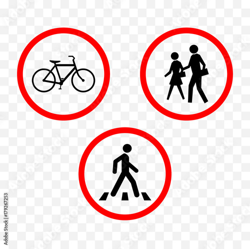 pedestrians signs