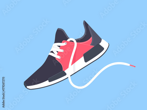 Sneakers. Sport shoes. Shoes for running. Vector illustration