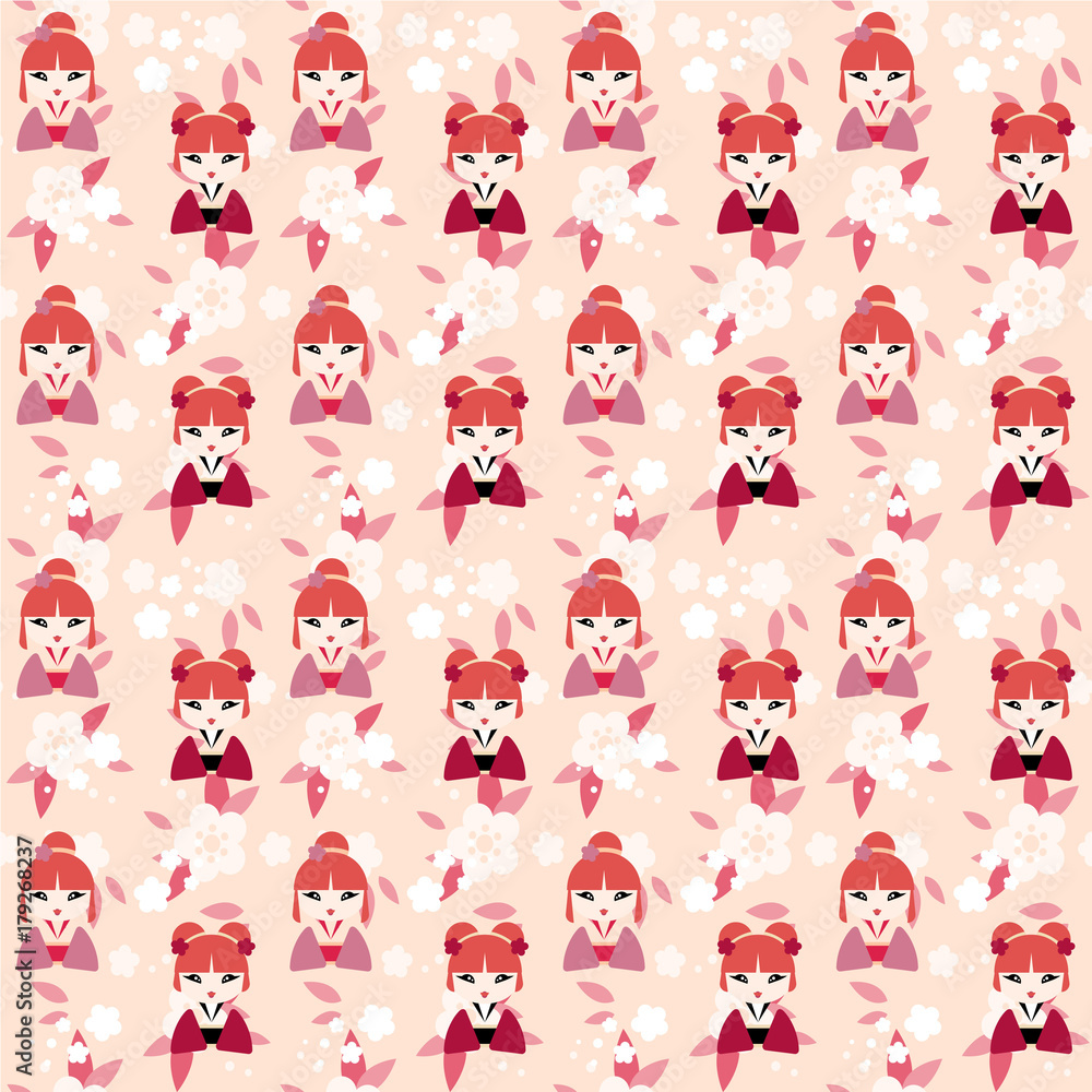 Obraz premium Seamless japanese pattern