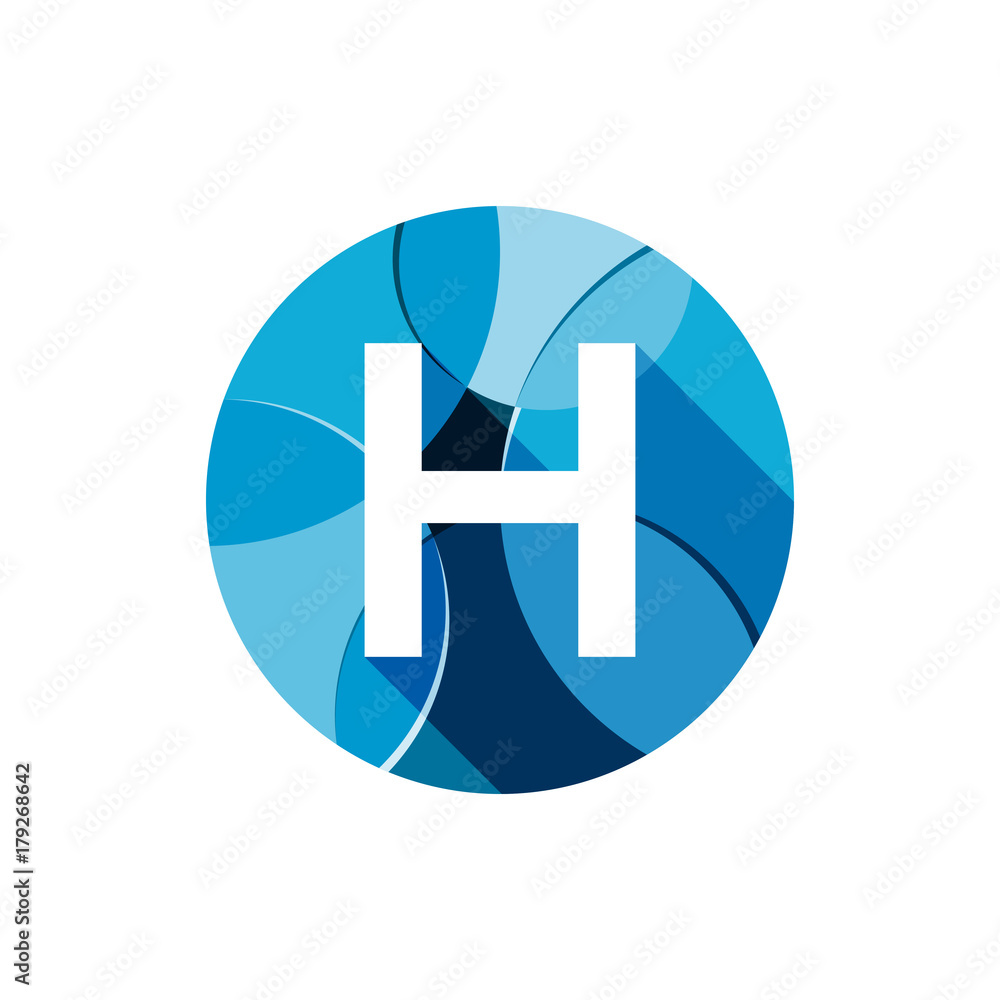 Obraz premium initial letter logo circle abstract