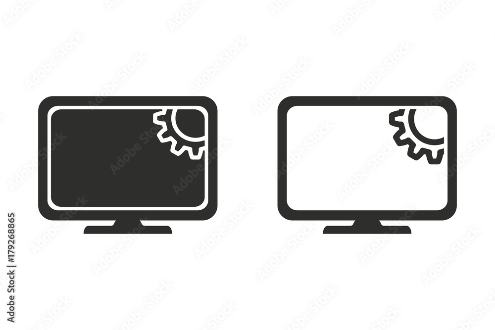 Digital interaction vector icon. Digital interaction vector icon.