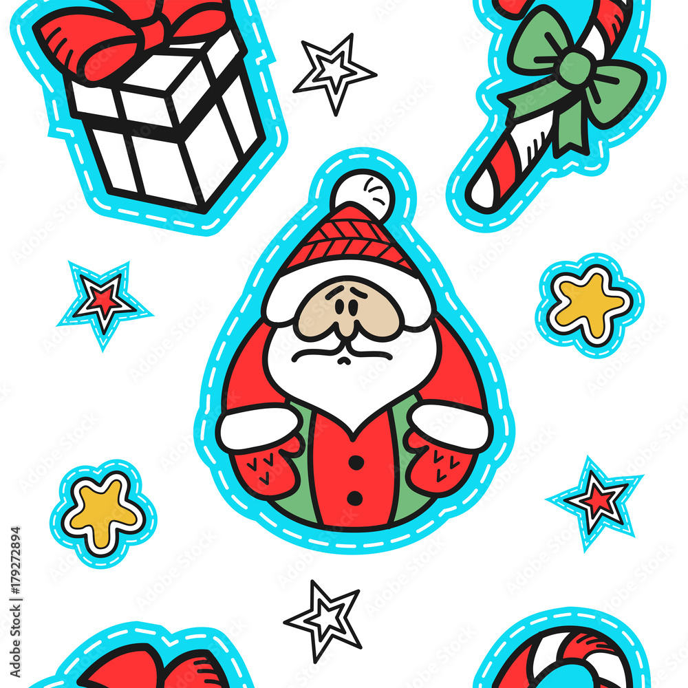Fototapeta premium Christmas seamless pattern