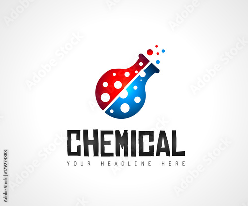 Creative Chemical Colorful  Logo design for brand identity, company profile
