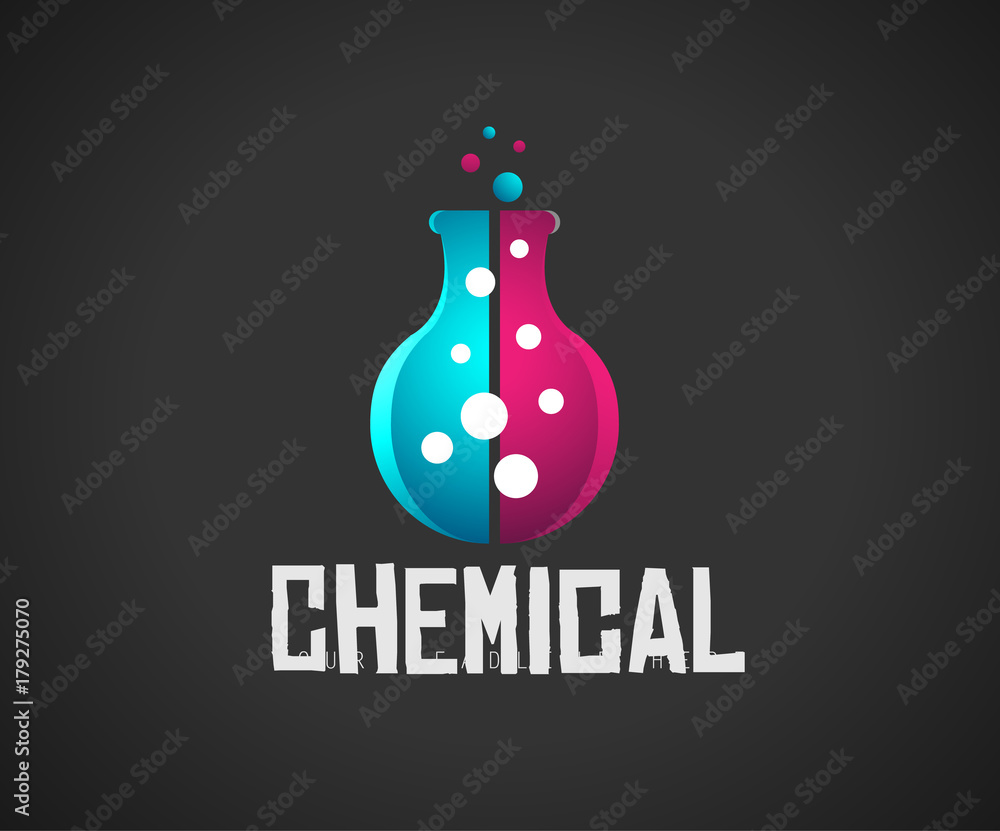 Creative Chemical Colorful  Logo design for brand identity, company profile