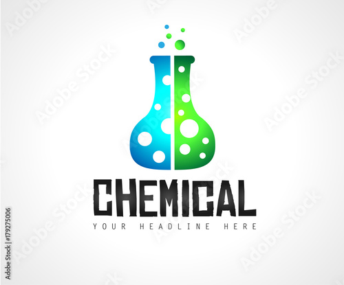 Creative Chemical Colorful  Logo design for brand identity, company profile