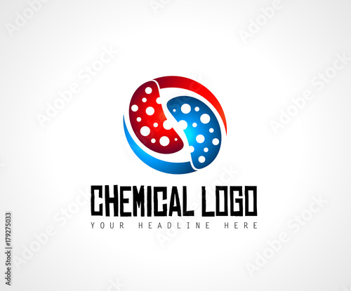 Creative Chemical Colorful  Logo design for brand identity, company profile