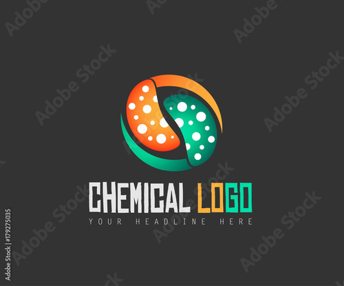 Creative Chemical Colorful  Logo design for brand identity, company profile