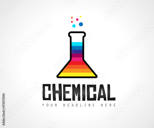 Creative Chemical Colorful  Logo design for brand identity, company profile