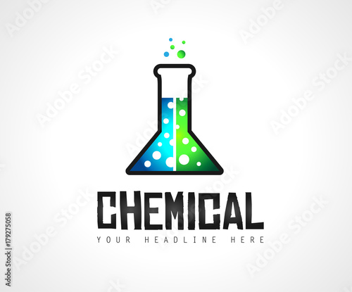 Creative Chemical Colorful  Logo design for brand identity, company profile