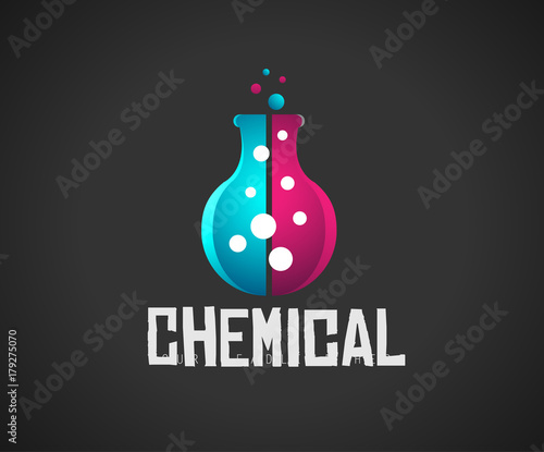 Creative Chemical Colorful  Logo design for brand identity, company profile