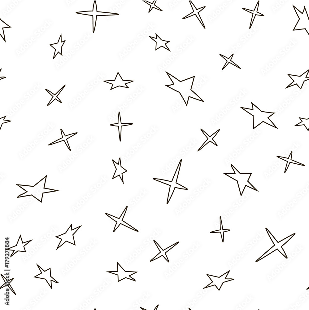 Christmas stars, seamless pattern Christmas stars, seamless pattern