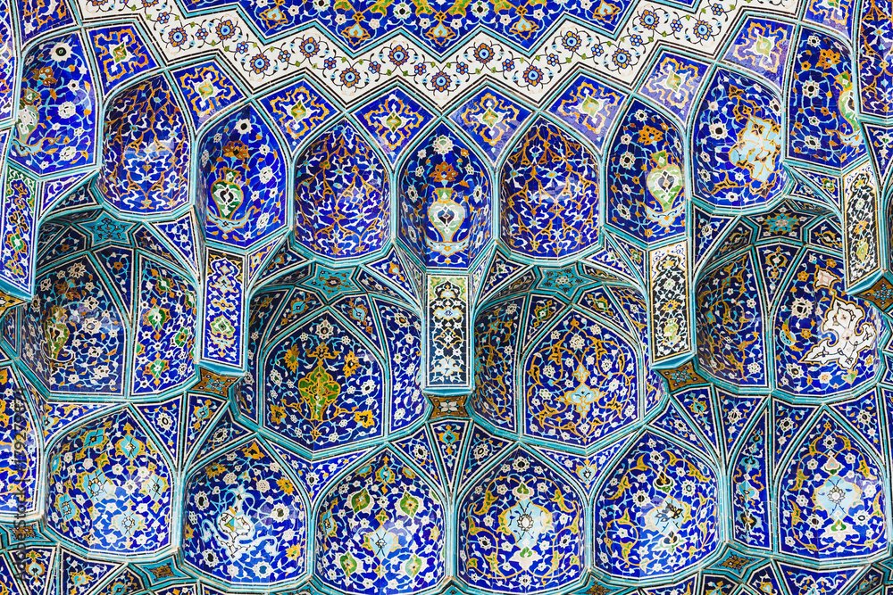 Details of Sheikh Lotfollah Mosque in Isfahan, Iran