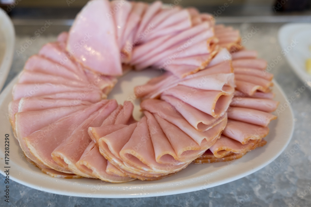 Sliced smoked pork loin Sliced smoked pork loin