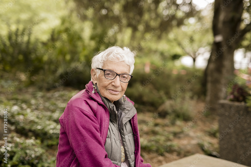 Independent Elderly Woman in the Park