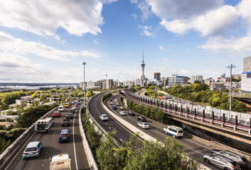 Crédence de cuisine Nouvelle-Zélande Embouteillage sur autoroute d'Auckland  © jakartatravel