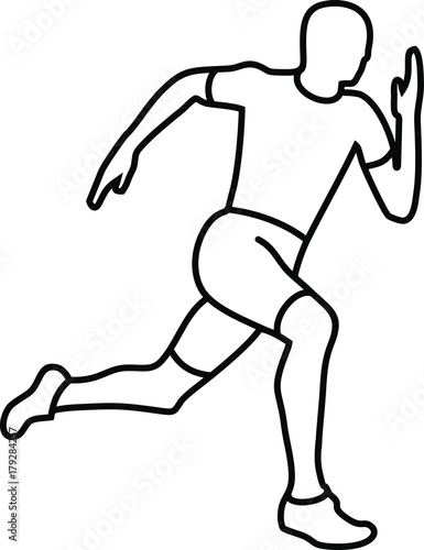 Sprinter Running Man Sportsman Distance