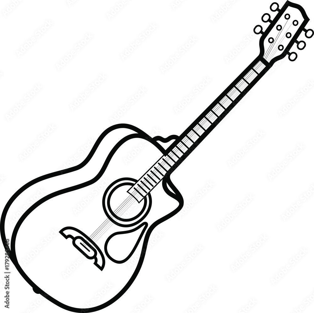 Obraz premium String Acoustic Guitars