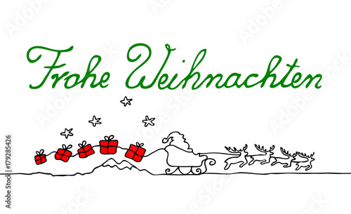 Nikolaus mit Schlitten