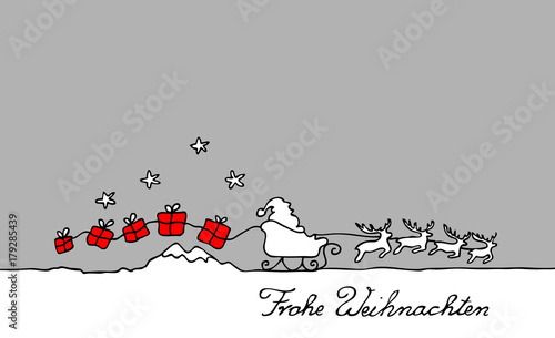 Nikolaus mit Schlitten