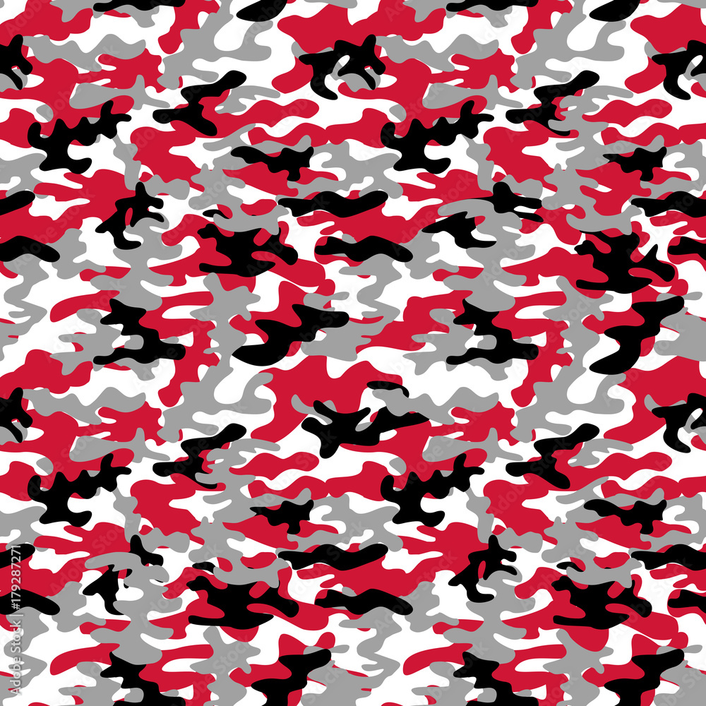 Camouflage seamless pattern in black white Vector Image