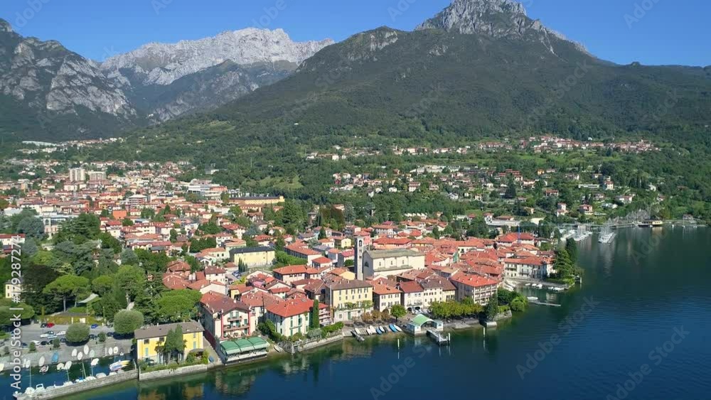 Aerial 4K - Mandello del Lario - Lago di Como (IT) - Vista panoramica Aerial 4K - Mandello del Lario - Lago di Como (IT) - Vista panoramica