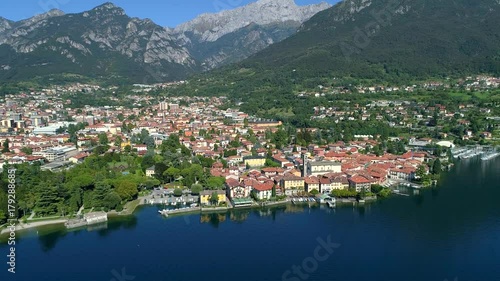 Aerial 4K - Mandello del Lario - Lago di Como (IT) - Vista panoramica  photo