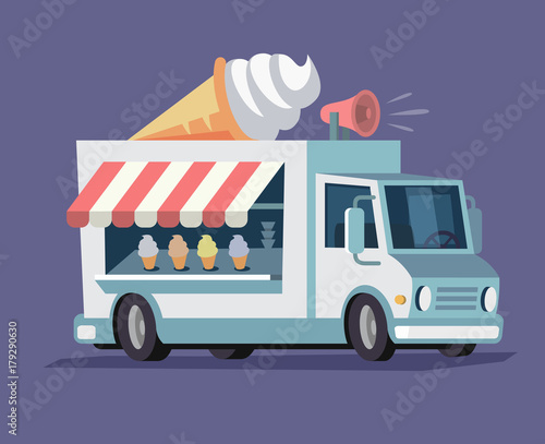 Simplified ice cream truck.