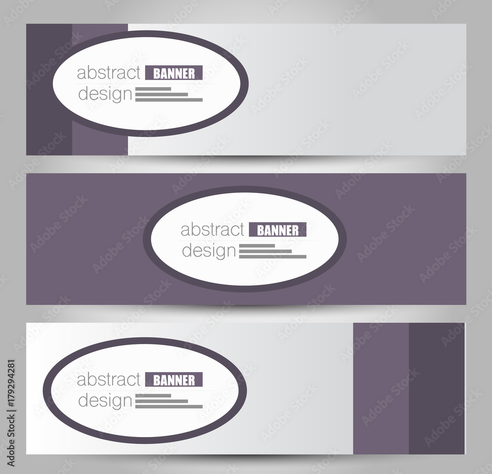 Banner template. Abstract background for design,  business, education, advertisement. Purple color. Vector  illustration.