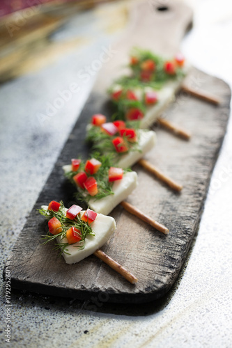 Tree shaped cheese platter