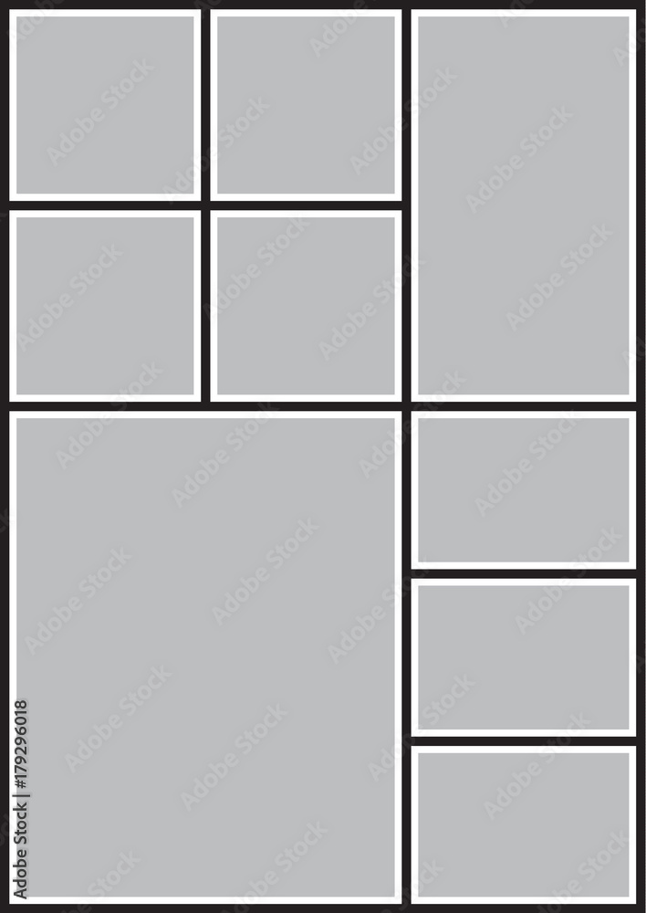 Vector frame for photos and pictures, photo collage, photo puzzle Vector frame for photos and pictures, photo collage, photo puzzle