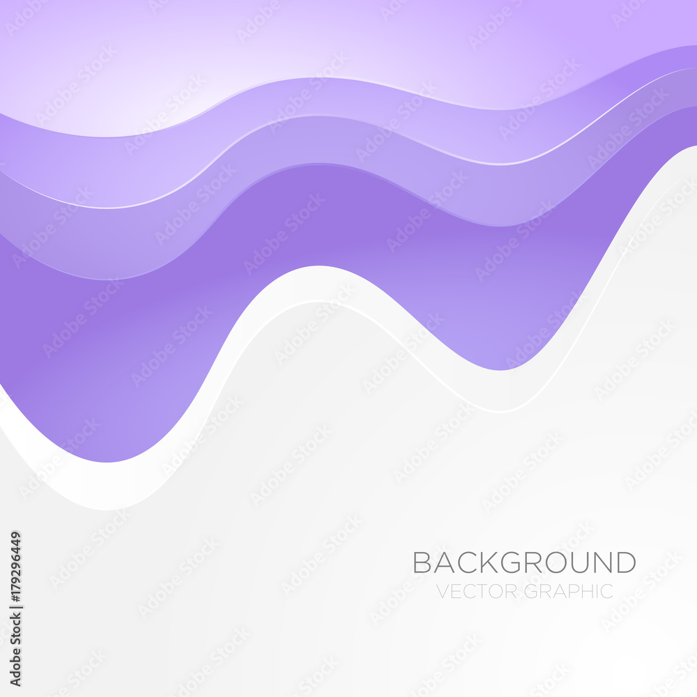 curve wave line background vector overlap paper layer with space for text and message design
