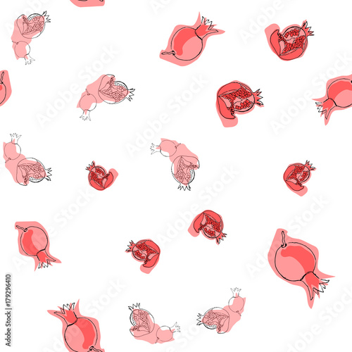 seamless pattern with garnet