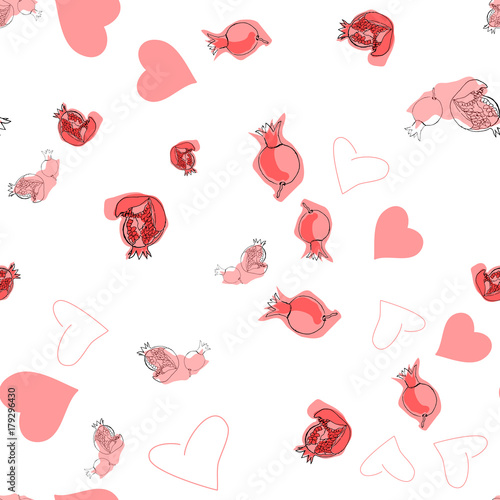 seamless pattern with garnet