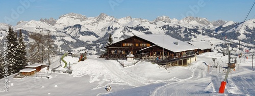 Summit of the Hohe Wispile ski area, Switzerland.