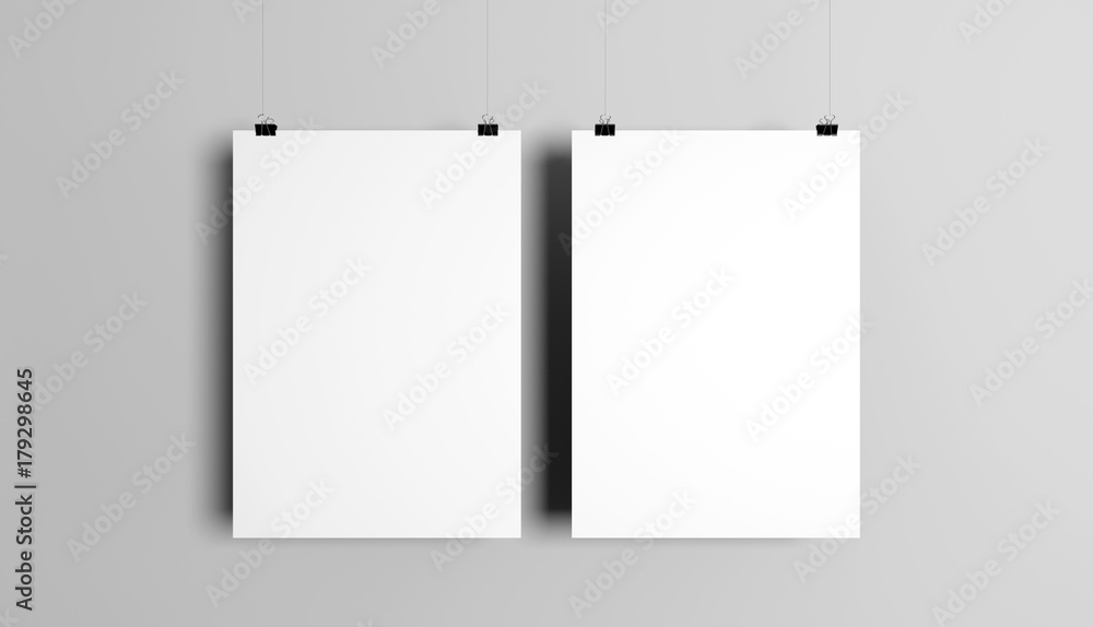 Two poster mockup set Two poster mockup set