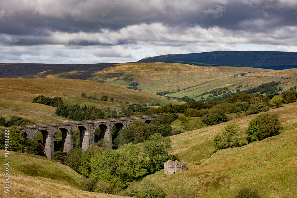 Yorkshire Dales valley railway England